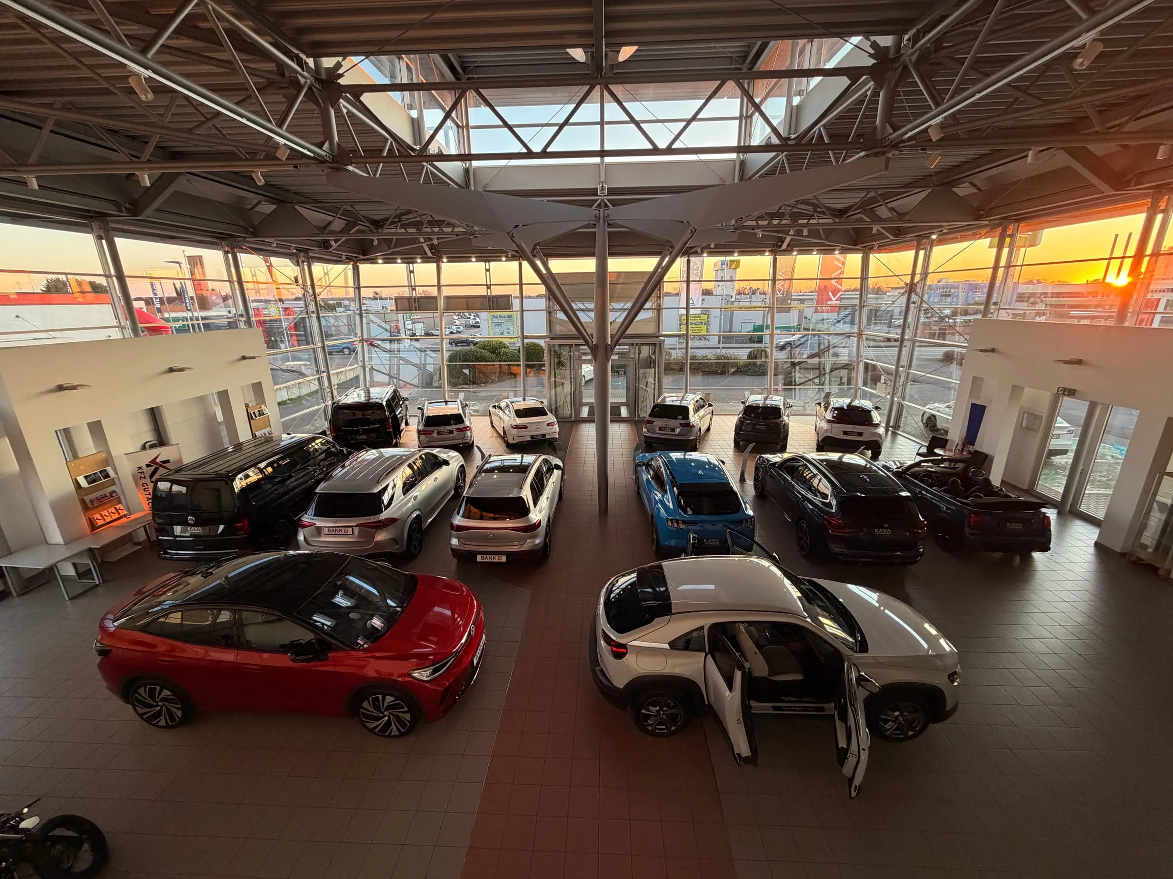 Luftaufnahme der Kava Automobile GmbH in Hückelhoven